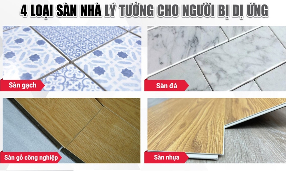 Chuyên gia tiết lộ các loại sàn nhà lý tưởng cho người bị dị ứng