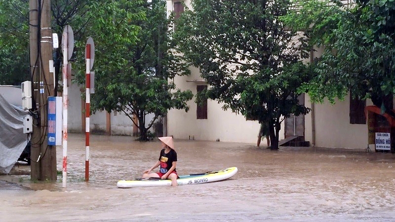 Thái Nguyên: Mưa lớn gây ngập nhiều khu vực