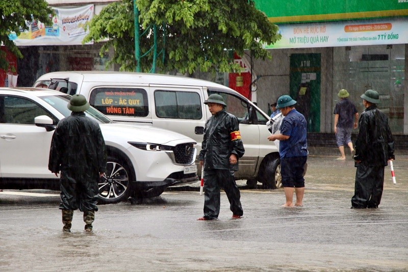 Thái Nguyên: Mưa lớn gây ngập nhiều khu vực