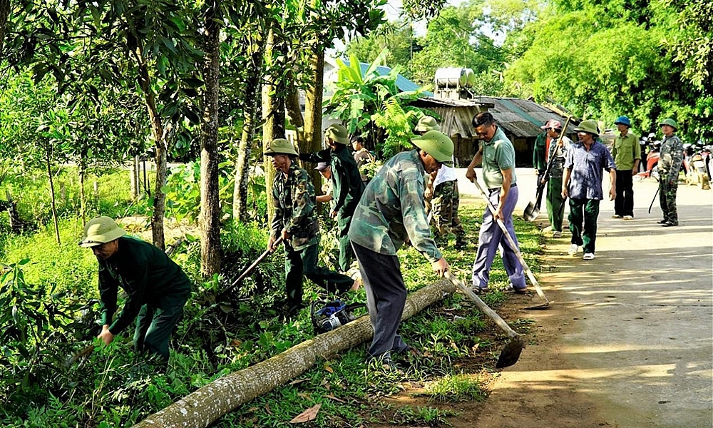 Hương Khê (Hà Tĩnh): Sôi nổi đợt cao điểm xây dựng nông thôn mới