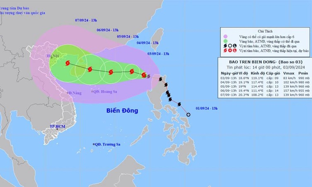 Nam Định: Triển khai các biện pháp ứng phó với bão số 3