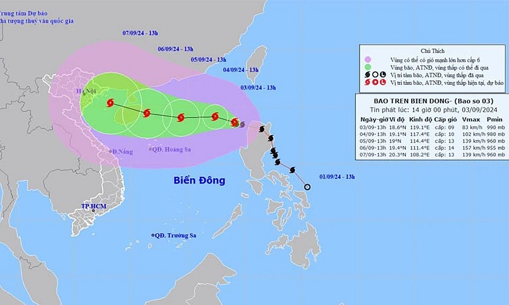 Nam Định: Triển khai các biện pháp ứng phó với bão số 3