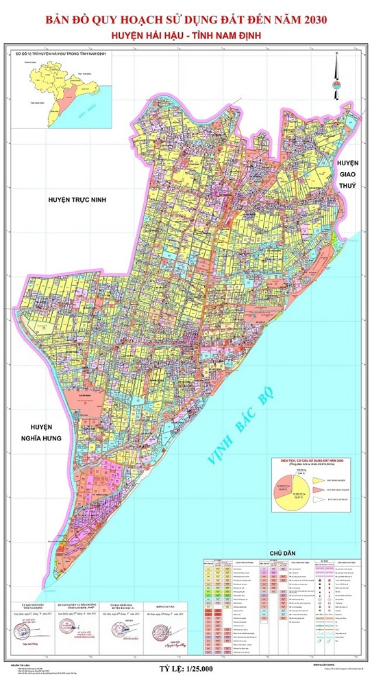 Nam Định: Công bố 3 quy hoạch xây dựng vùng liên huyện