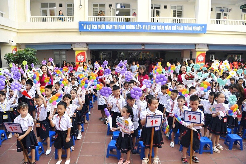 Hà Nội: Trường Tiểu học Thăng Long khai giảng năm học mới