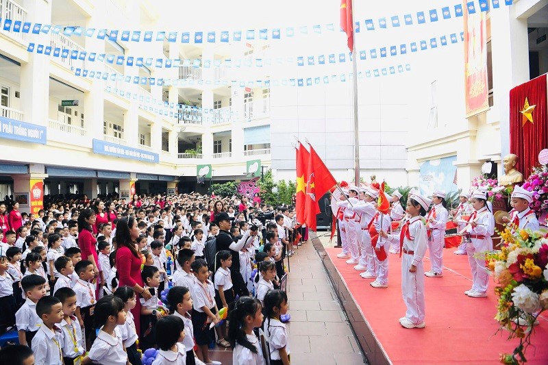 Hà Nội: Trường Tiểu học Thăng Long khai giảng năm học mới