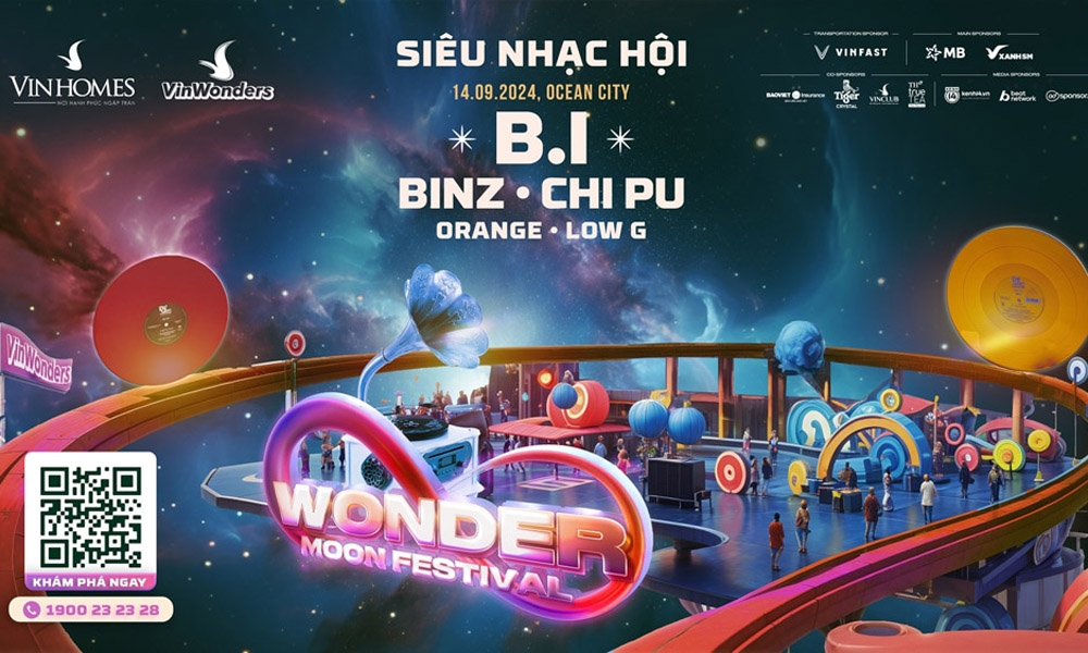 8WONDER Moon Festival ủng hộ toàn bộ doanh thu bán vé khắc phục hậu quả cơn bão Yagi