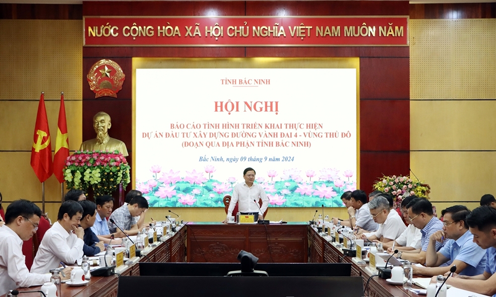 Bắc Ninh: Bí thư Tỉnh ủy chỉ đạo các Sở vào cuộc quyết liệt, tăng tốc dự án Vành đai 4