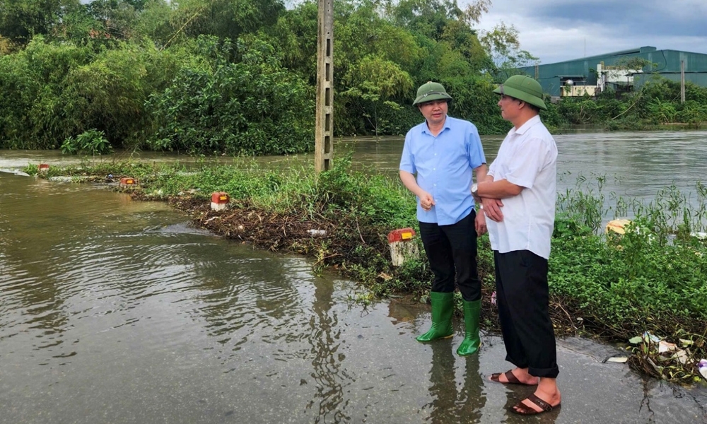 Bình Xuyên (Vĩnh Phúc): Tập trung các nguồn lực phòng chống lũ lụt trên địa bàn