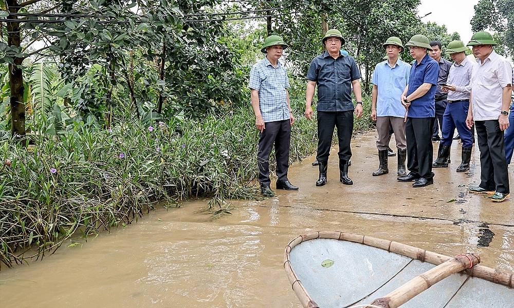 Vĩnh Phúc: Triển khai các biện pháp khắc phục ngập lụt đảm bảo an toàn cho người và tài sản