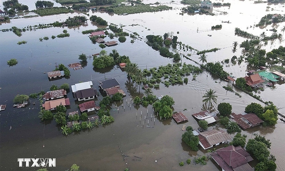 Lào sẵn sàng công tác ứng phó với lũ lụt có thể xảy ở ở thủ đô Vientiane