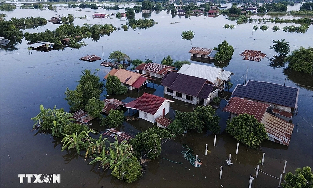 Lào sẵn sàng công tác ứng phó với lũ lụt có thể xảy ở ở thủ đô Vientiane