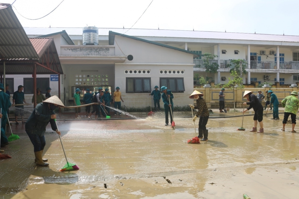 Lập Thạch (Vĩnh Phúc): Chủ tịch UBND huyện kiểm tra công tác khắc phục hậu quả sau bão