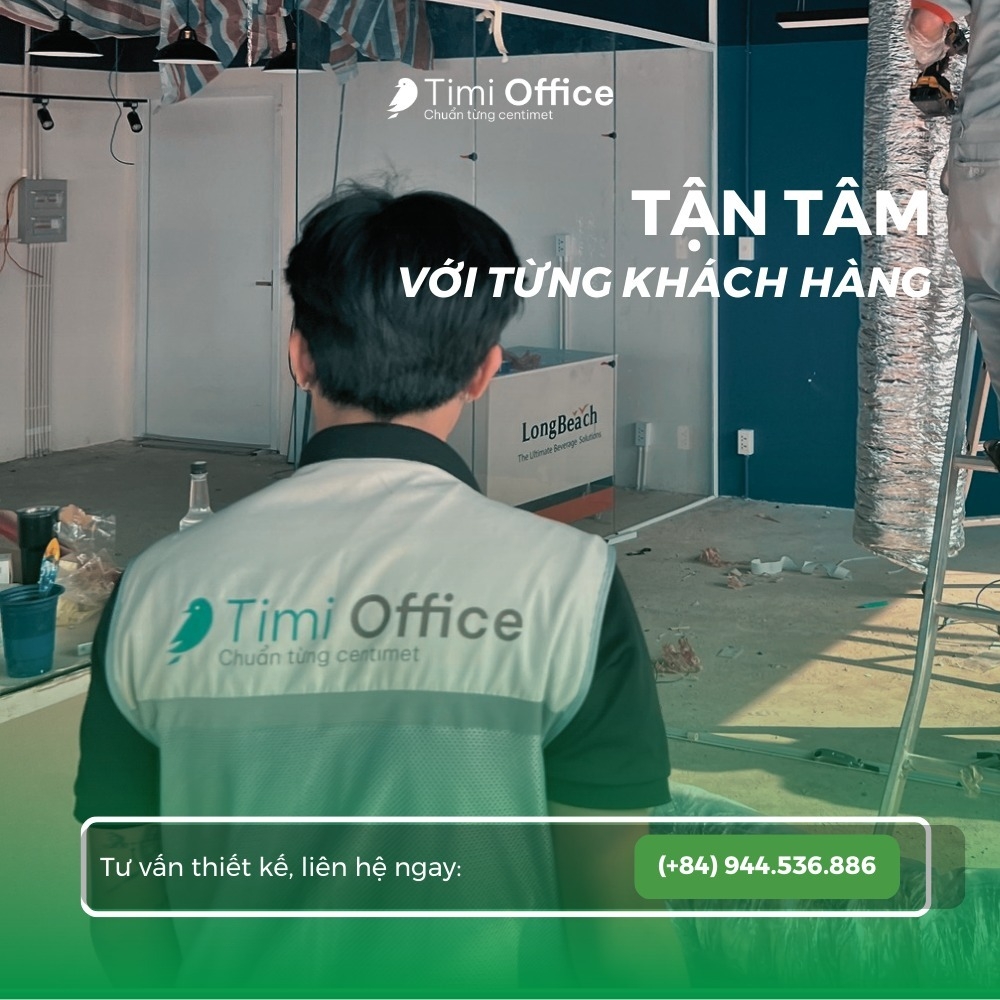 Timi Office - Đơn vị thiết kế và thi công văn phòng trọn gói