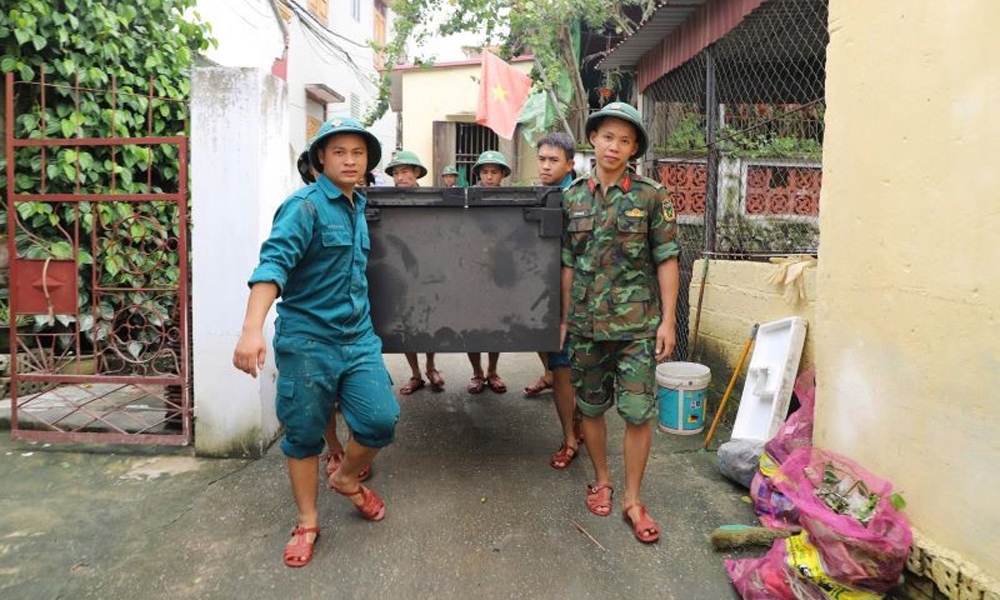 Thành phố Thanh Hóa: Người dân vùng ngập lụt trở lại cuộc sống bình thường sau mưa lũ