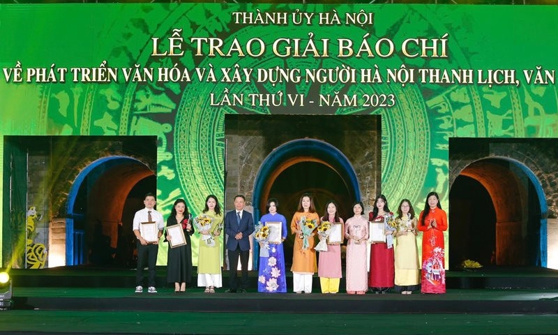 Lễ trao Giải báo chí về phát triển văn hóa và xây dựng người Hà Nội thanh lịch, văn minh lần thứ VII sẽ diễn ra vào tối 28/9