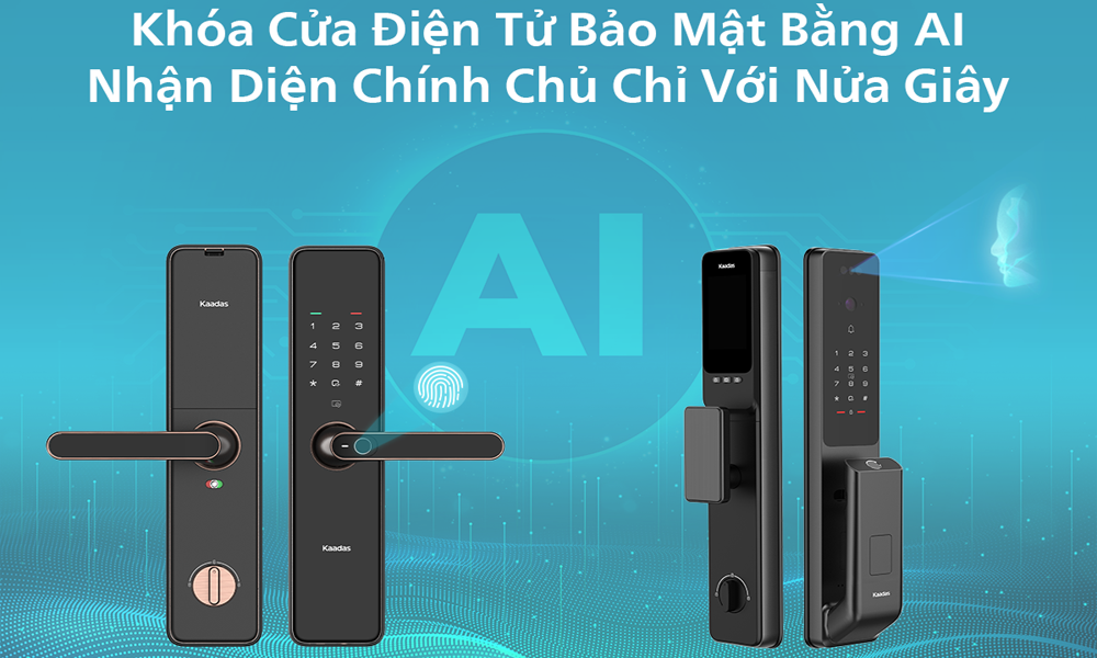 Khóa cửa điện tử bảo mật bằng AI, nhận diện chính chủ chỉ với nửa giây