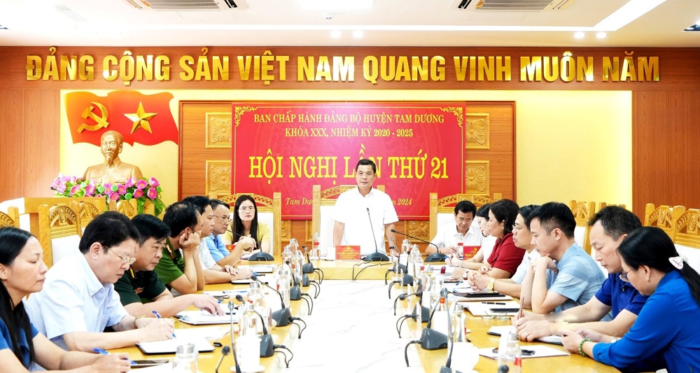 Tam Dương (Vĩnh Phúc): Quyết tâm hoàn thành các chỉ tiêu nhiệm vụ năm 2024