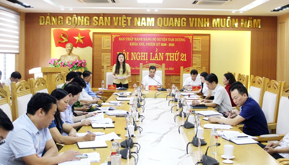 Tam Dương (Vĩnh Phúc): Quyết tâm hoàn thành các chỉ tiêu nhiệm vụ năm 2024