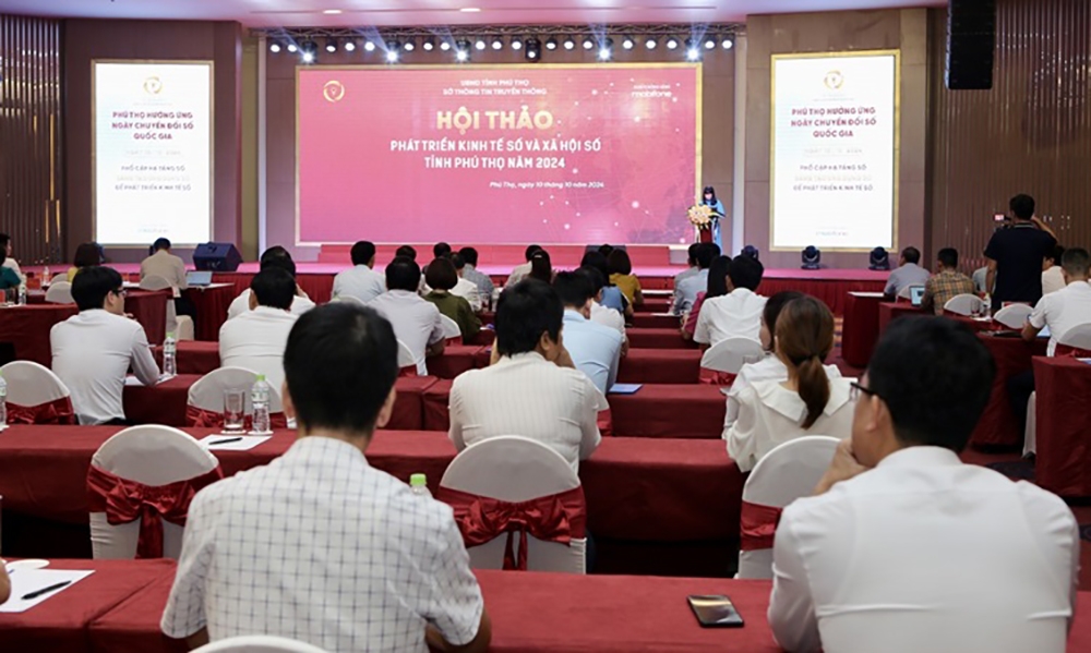 Phú Thọ: Tổ chức hội thảo phát triển kinh tế số và xã hội số năm 2024