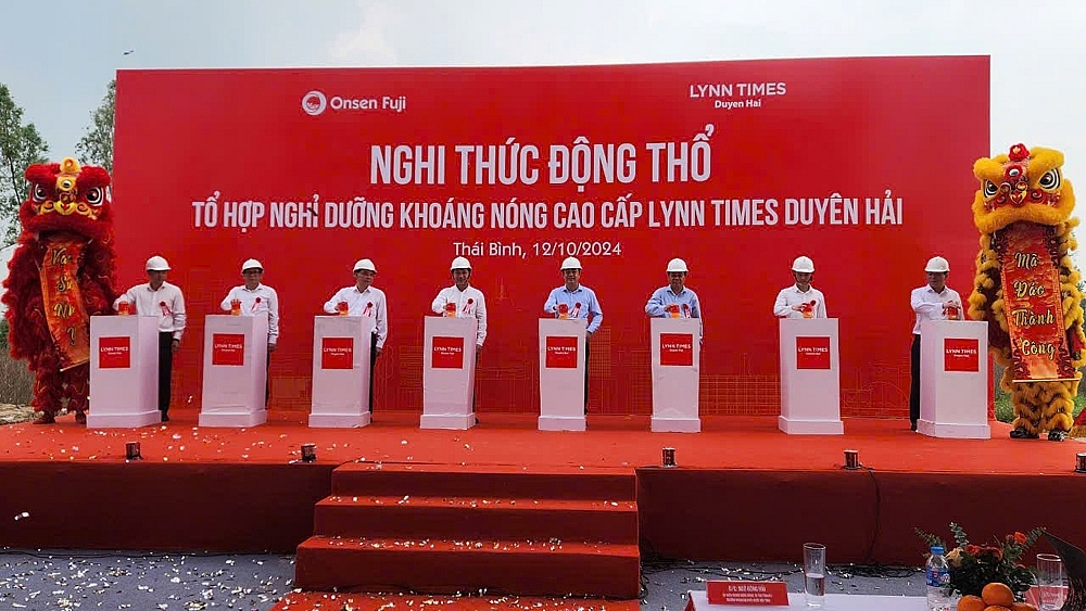 Hưng Hà (Thái Bình): Động thổ dự án Tổ hợp nghỉ dưỡng khoáng nóng cao cấp Lynn Times Duyên Hải 2.000 tỷ đồng