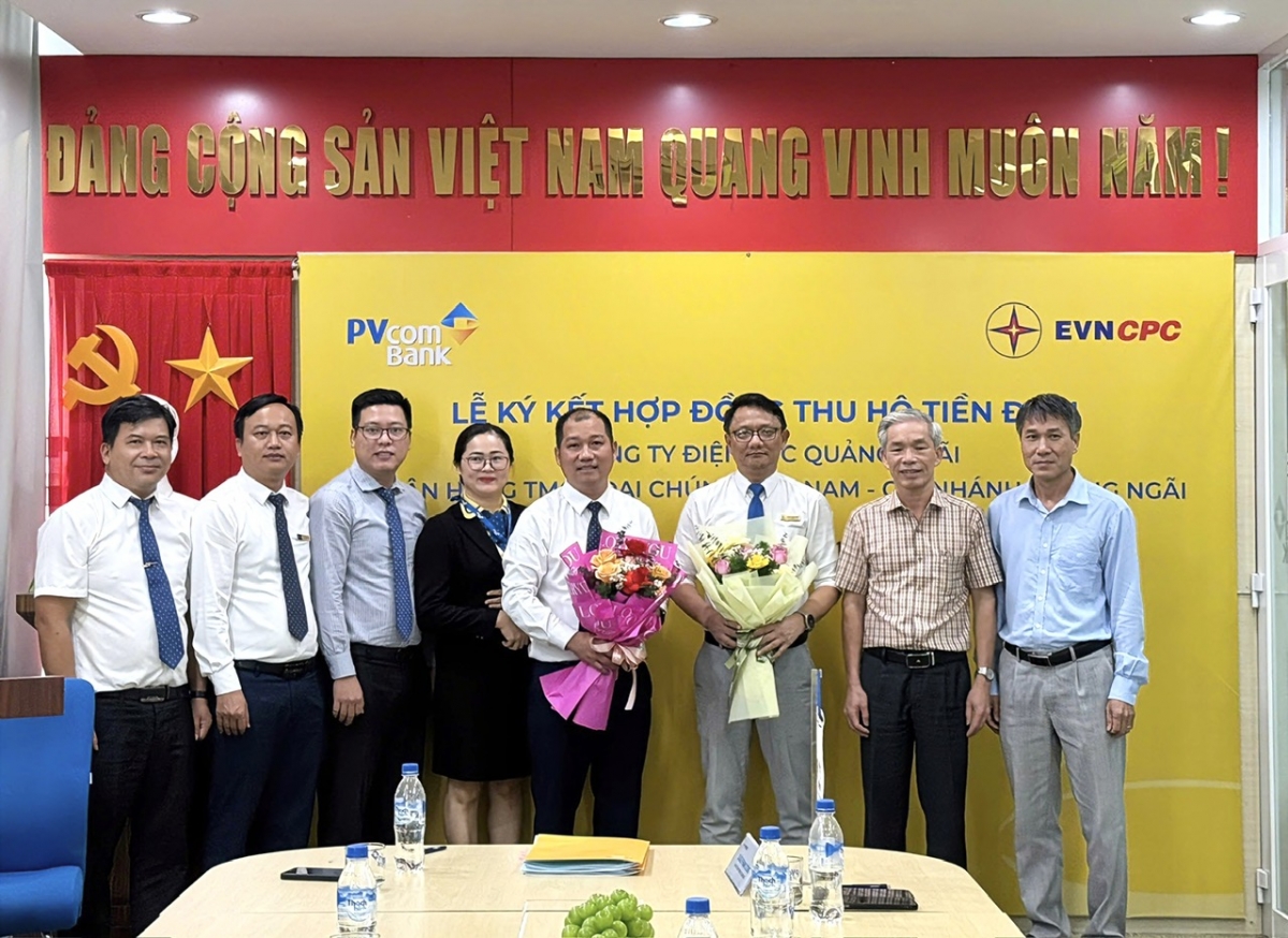 PVcomBank hợp tác với Điện lực Quảng Ngãi triển khai dịch vụ thu hộ tiền điện