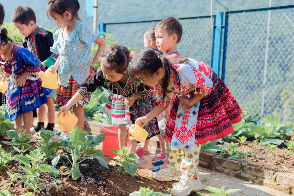 Sa Pa trồng 400 cây hoa trong ngày ra quân vì môi trường