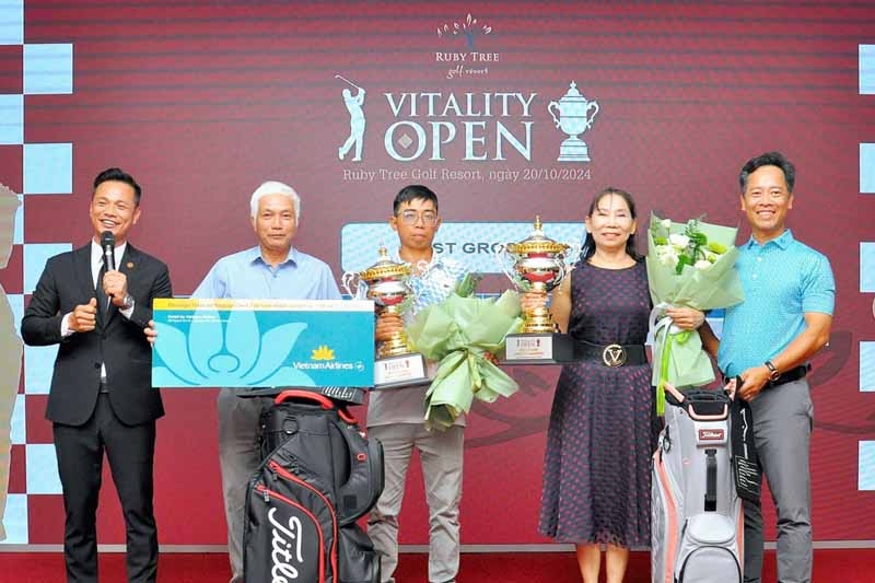 Giải golf Vitality Golf Tournament 2024 tổ chức thành công trên sân golf đẳng cấp Ruby Tree Golf Resort