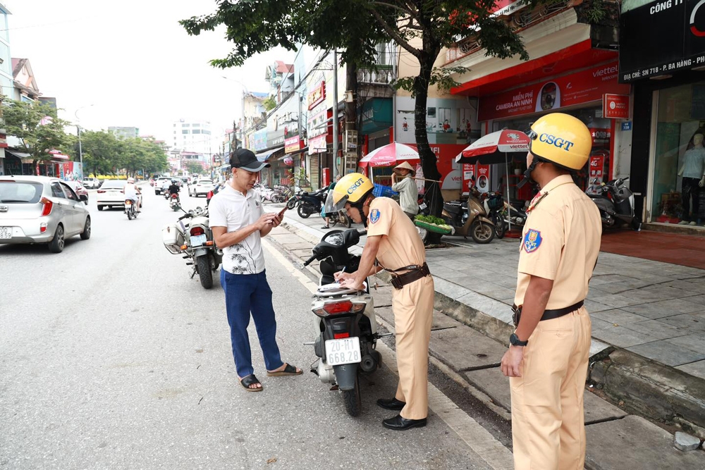 Phổ Yên (Thái Nguyên): Kiên quyết xử lý các hành vi vi phạm pháp luật về an toàn giao thông