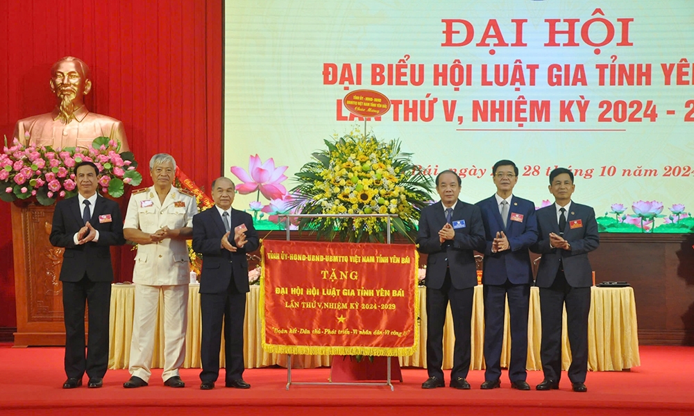 Đại hội Đại biểu Hội Luật gia tỉnh Yên Bái lần thứ V, nhiệm kỳ 2024 - 2029 thành công tốt đẹp