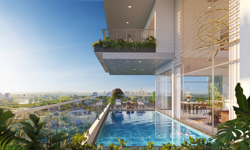 Thăng hạng không gian, thăng hạng đặc quyền khi sở hữu penthouse Fiato Uptown