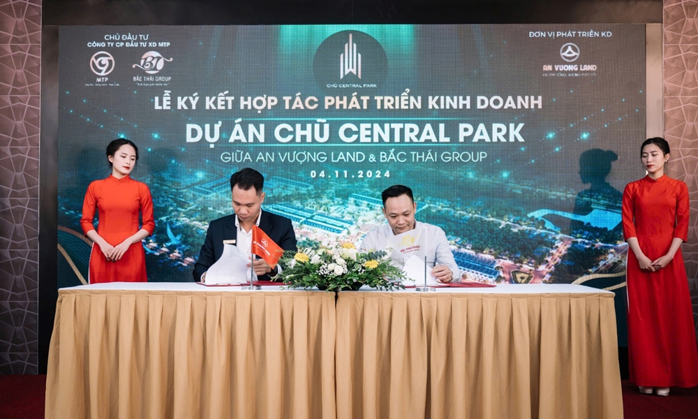 An Vượng Land “bắt tay” Bắc Thái Group phát triển kinh doanh dự án Chũ Central Park