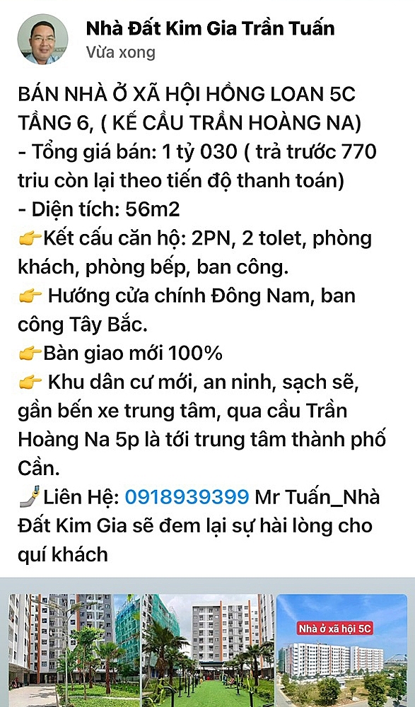 Cần Thơ: Chấn chỉnh các hoạt động mua bán, giao dịch nhà ở xã hội