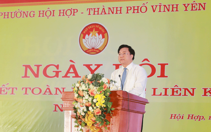 Vĩnh Yên (Vĩnh Phúc): Tưng bừng Ngày hội Đại đoàn kết toàn dân tộc liên khu dân cư phường Hội Hợp