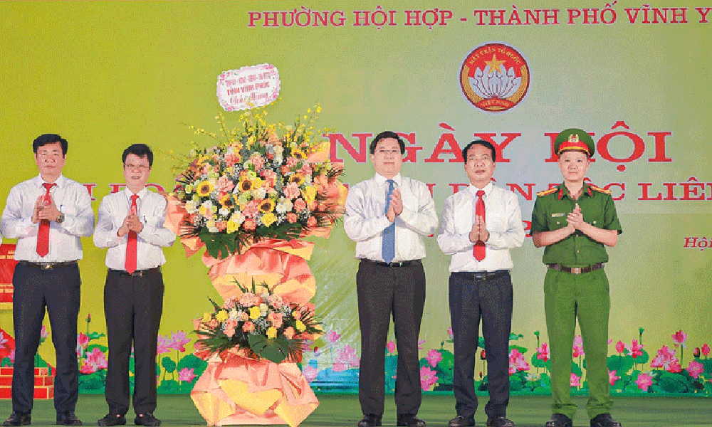 Vĩnh Yên (Vĩnh Phúc): Tưng bừng Ngày hội Đại đoàn kết toàn dân tộc liên khu dân cư phường Hội Hợp