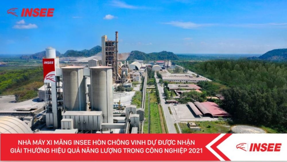 Nhà máy xi măng INSEE Hòn Chông được trao Giải thưởng Hiệu quả năng lượng năm 2021