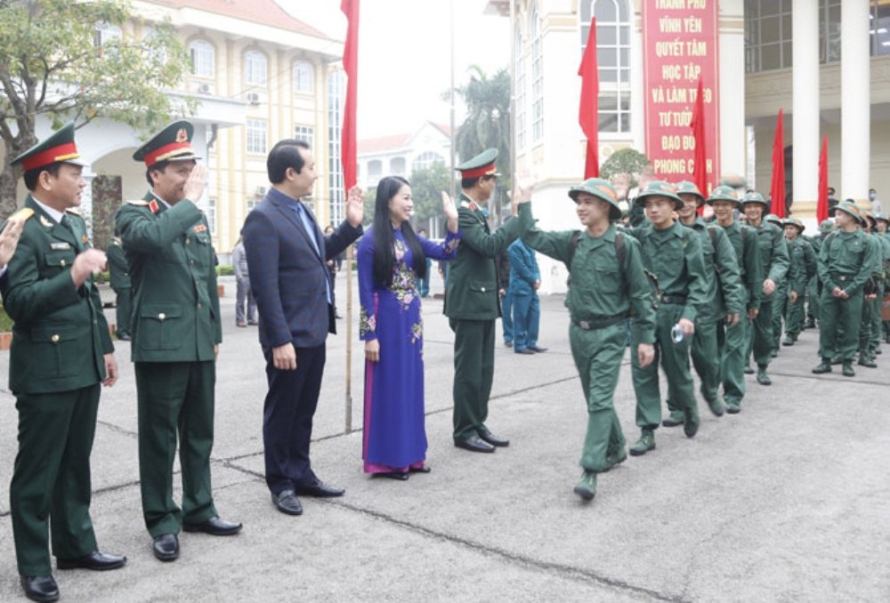 Vĩnh Phúc: Hơn 2000 tân binh lên đường nhập ngũ