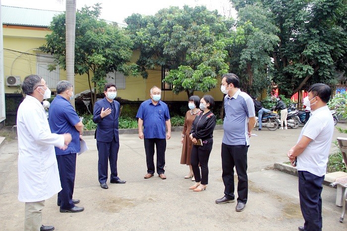 Bình Xuyên (Vĩnh Phúc): Bí thư Huyện ủy kiểm tra công tác phòng, chống dịch Covid-19