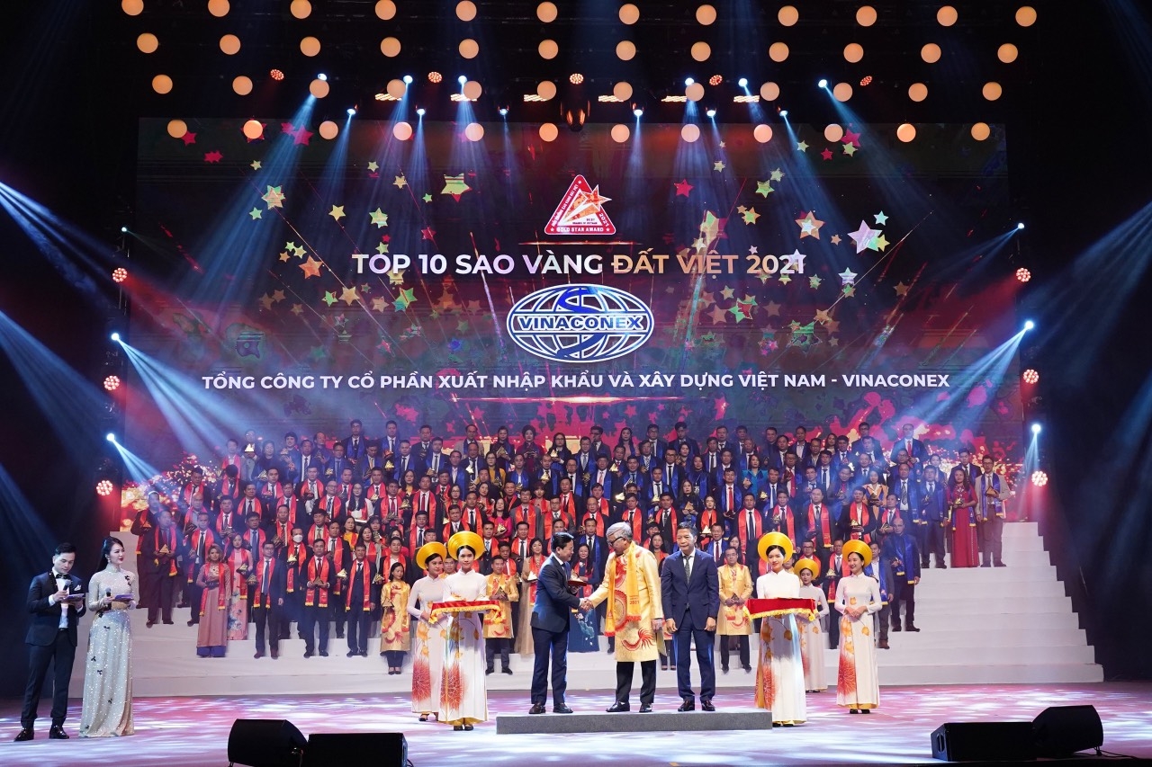 vinaconex duoc vinh danh top 10 giai thuong sao vang dat viet 2021