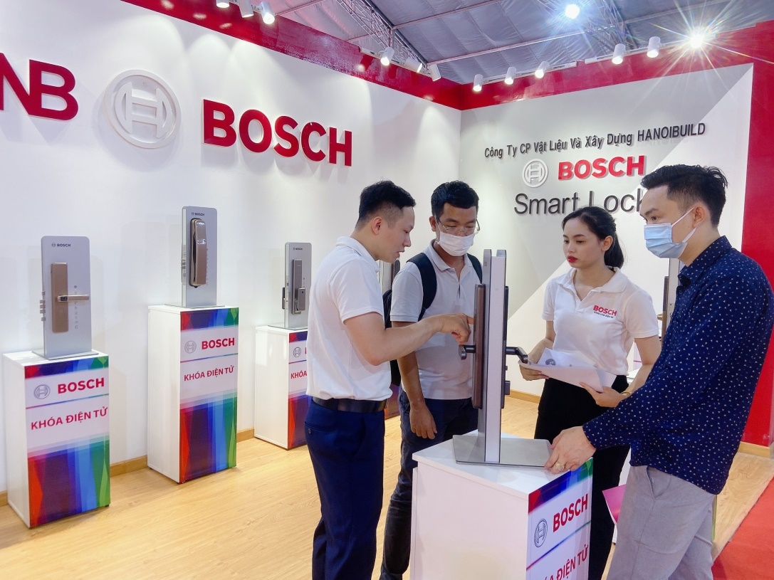 khoa cua dien tu bosch tai trien lam quoc te vietbuild thanh pho ho chi minh