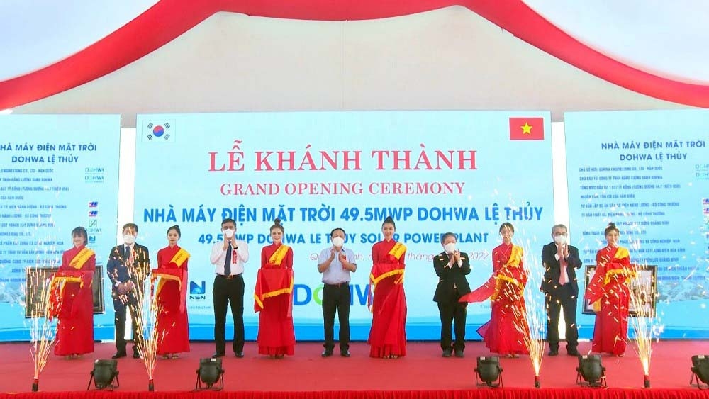 Quảng Bình: Khánh thành Nhà máy điện mặt trời 49,5MWp