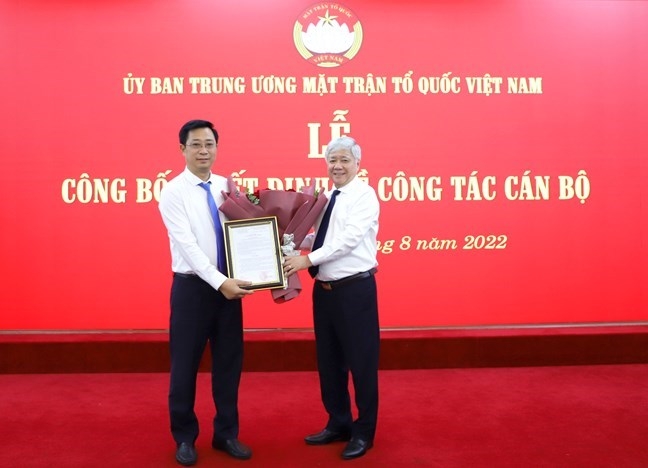 Bổ nhiệm ông Cao Xuân Thạo giữ chức Trưởng Ban Phong trào Cơ quan Ủy ban Trung ương Mặt trận Tổ quốc Việt Nam