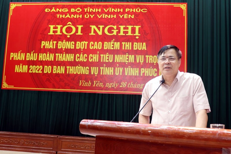 vinh yen vinh phuc phat dong dot cao diem thi dua phan dau hoan thanh cac chi tieu nhiem vu kinh te xa hoi