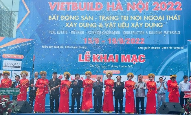 Khai mạc triển lãm quốc tế Vietbuild Hà Nội 2022 lần thứ hai tại Hà Nội