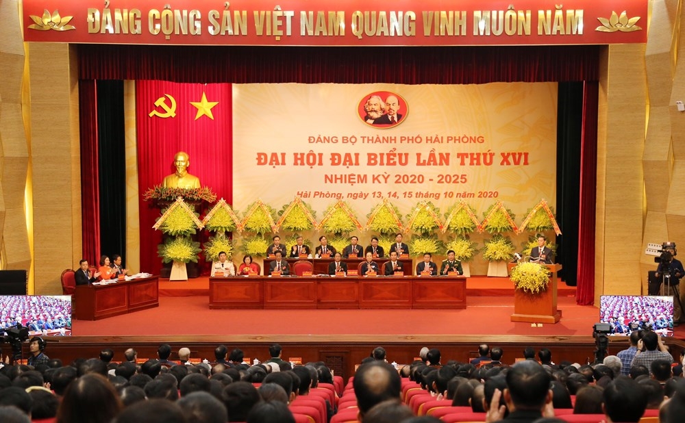 khai mac dai hoi dai bieu dang bo thanh pho hai phong lan thu xvi nhiem ky 2020 2025