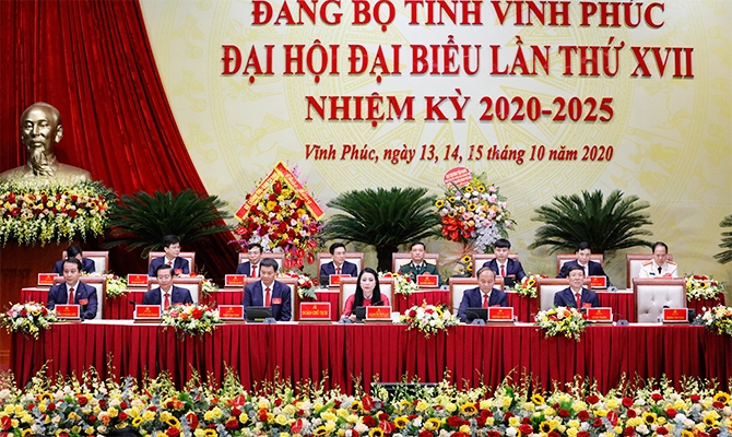 Vĩnh Phúc: Khai mạc Đại hội đại biểu Đảng bộ tỉnh lần thứ XVII, nhiệm kỳ 2020 – 2025