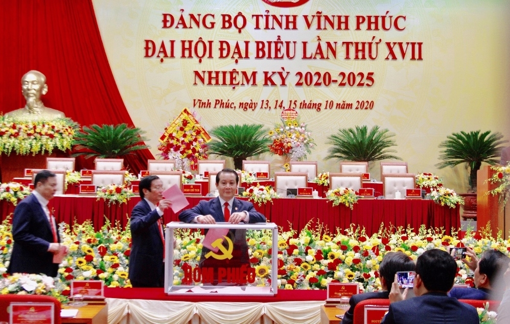 Vĩnh Phúc: Bầu Ban Chấp hành Đảng bộ tỉnh nhiệm kỳ 2020 - 2025 với tinh thần dân chủ và đổi mới