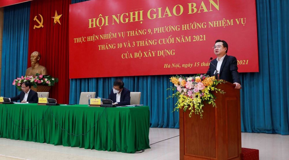 Bộ Xây dựng triển khai nhiệm vụ trọng tâm 3 tháng cuối năm 2021