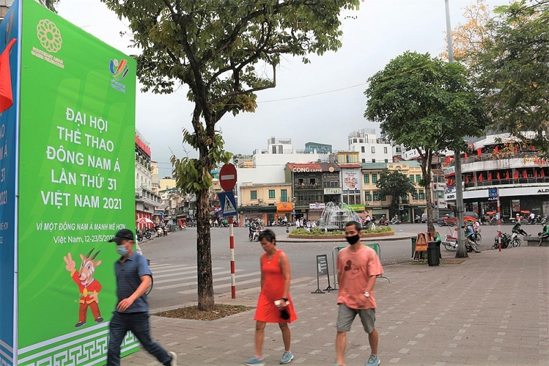 ha noi trang hoang duong pho chao don sea games 31