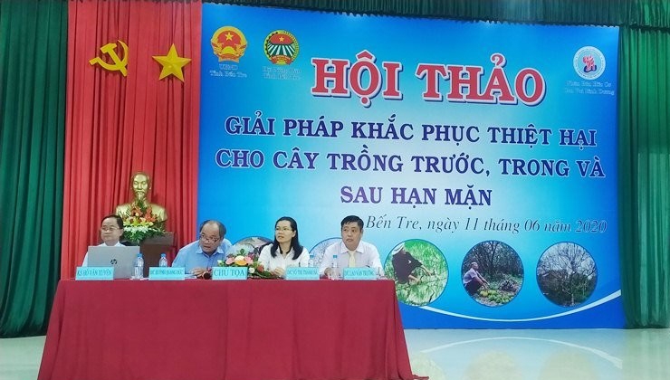 Bến Tre: Hợp tác “4 nhà” trong tìm kiếm giải pháp phát triển cây trồng bền vững do hạn mặn