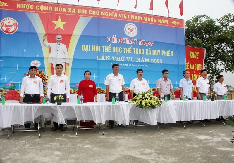 vinh phuc khai mac dai hoi the duc the thao lan thu ix xa duy phien nam 2022